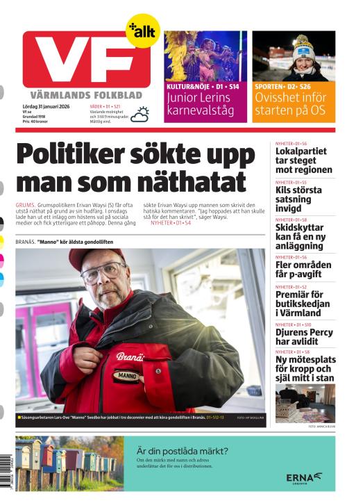 Värmlands Folkblad 31.1.2026