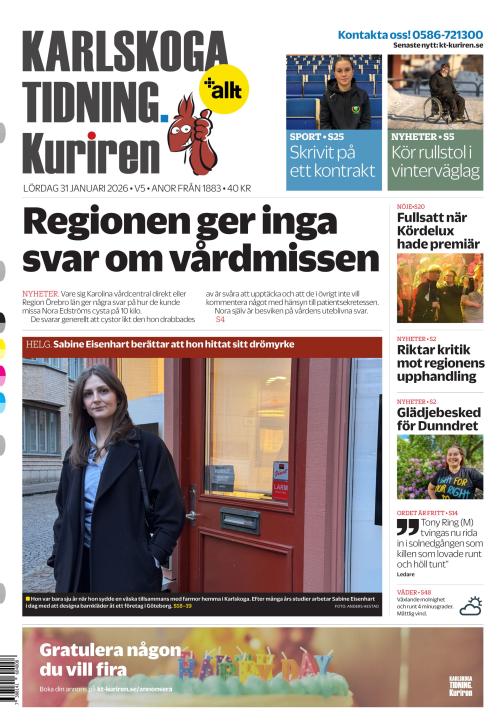 Karlskoga Tidning-Kuriren 31.1.2026