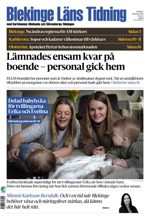 Blekinge Läns Tidning 31.1.2026