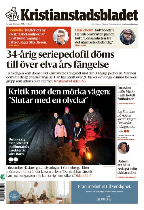 Kristianstadsbladet 31.1.2026