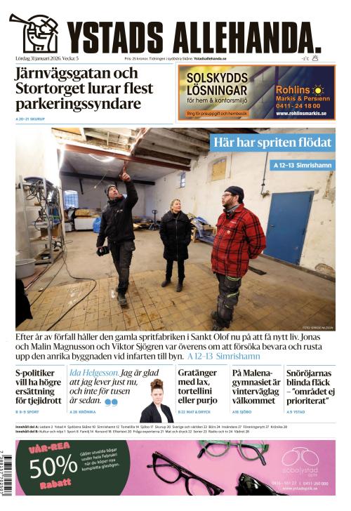 Ystads Allehanda 31.1.2026
