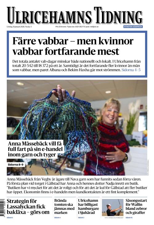 Ulricehamns Tidning 31.1.2026