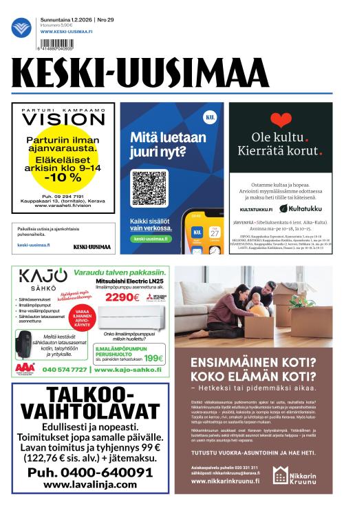 Keski-Uusimaa 1.2.2026