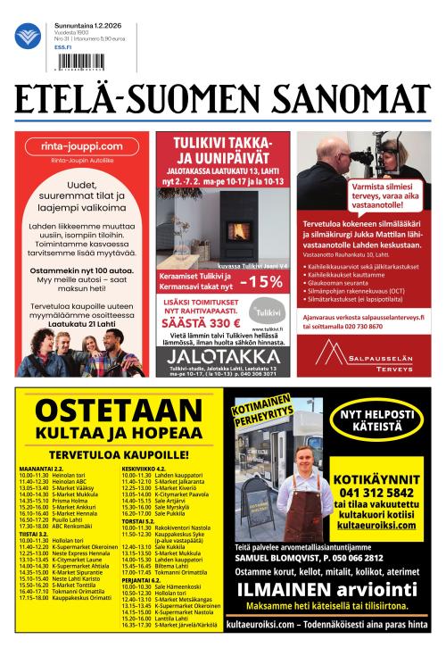 Etelä-Suomen Sanomat 1.2.2026