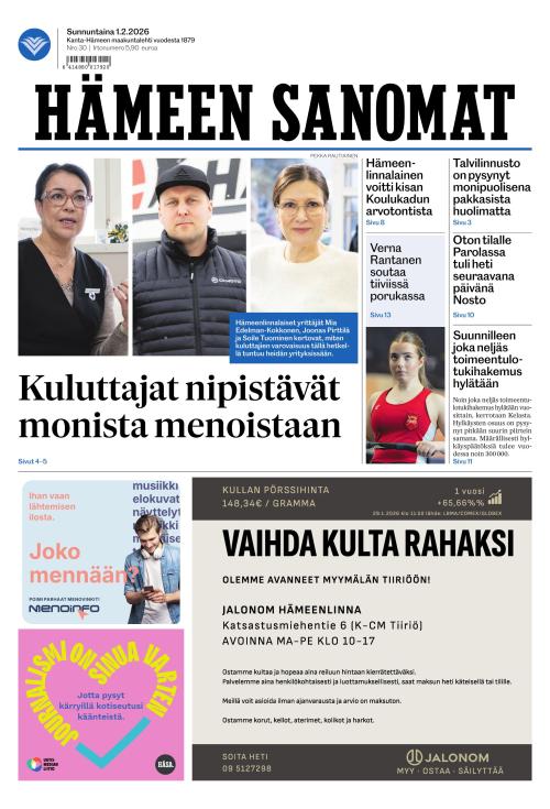 Hämeen Sanomat 1.2.2026