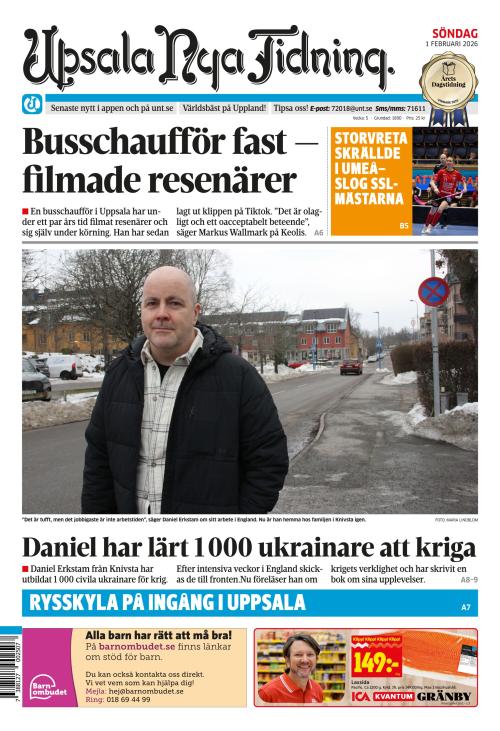 Upsala Nya Tidning 1.2.2026