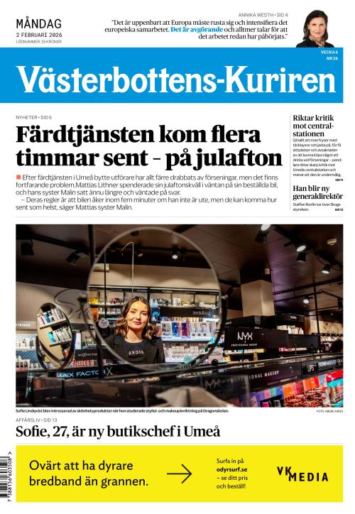 Västerbottens-Kuriren (SE) 2.2.2026