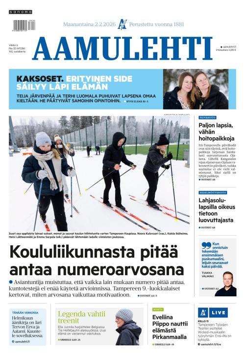 Aamulehti 2.2.2026