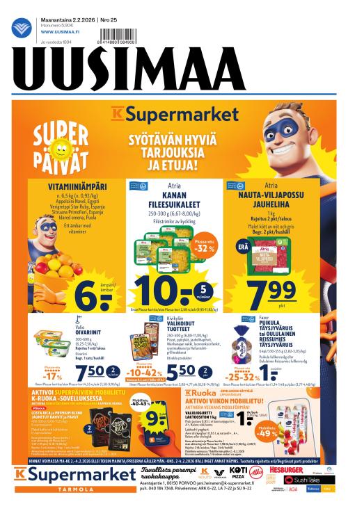 Uusimaa 2.2.2026
