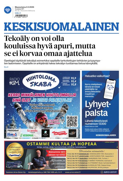 Keskisuomalainen 2.2.2026