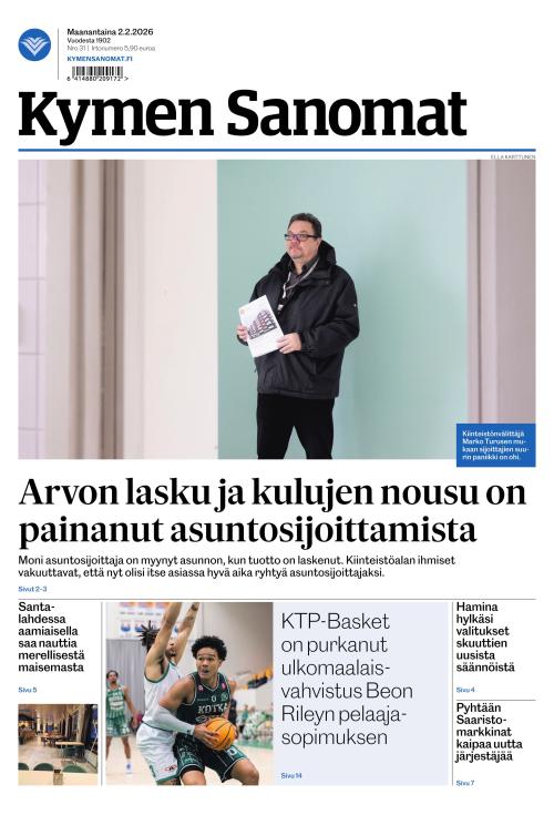 Kymen Sanomat 2.2.2026