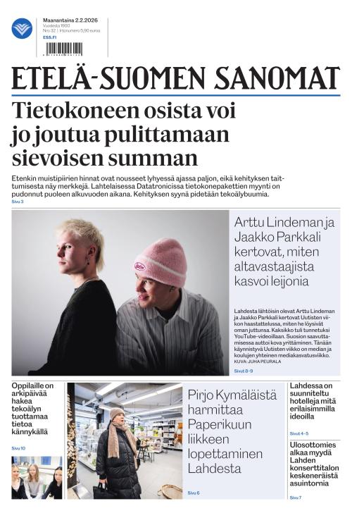 Etelä-Suomen Sanomat 2.2.2026