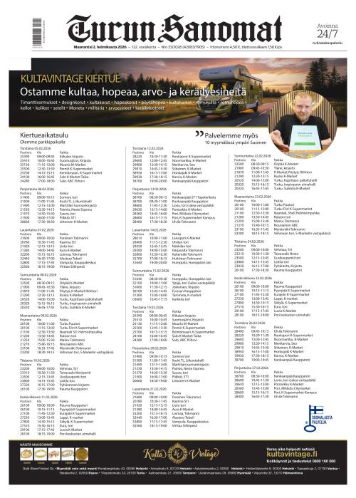 Turun Sanomat 2.2.2026