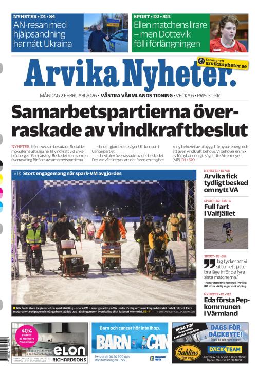 Arvika Nyheter 2.2.2026