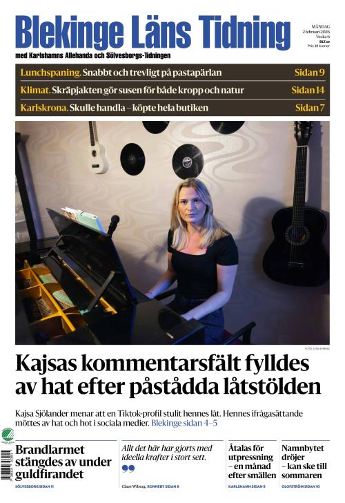 Blekinge Läns Tidning 2.2.2026