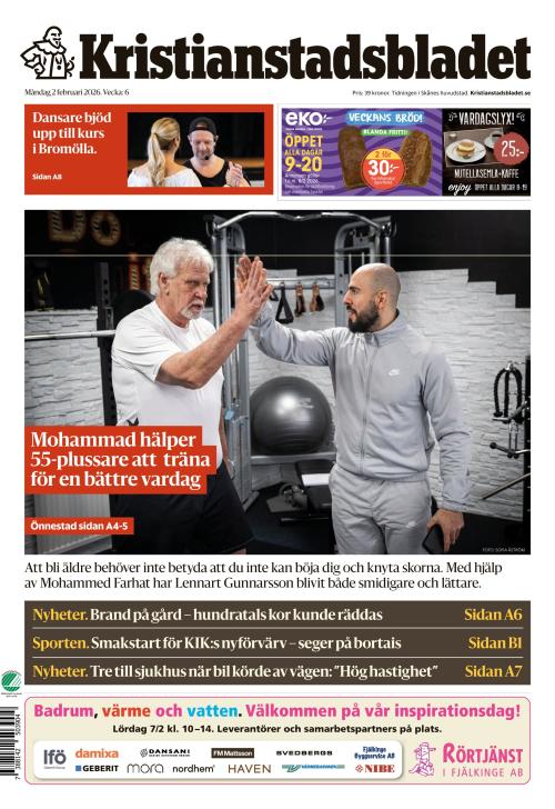 Kristianstadsbladet 2.2.2026