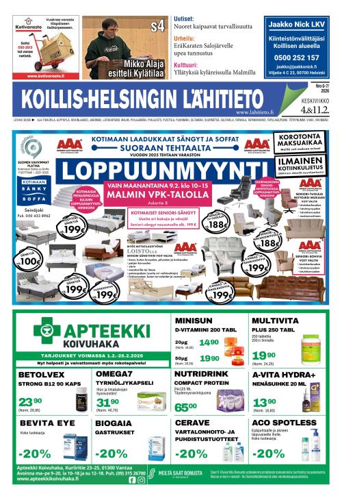 Koillis-Helsingin lähitieto 4.2.2026