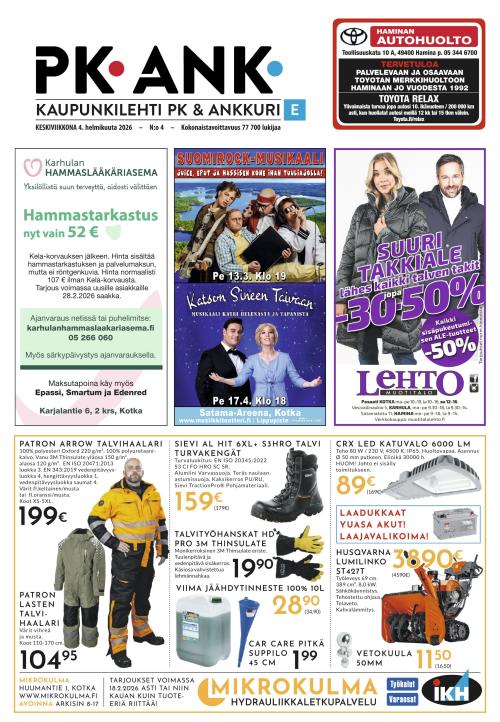 Kaupunkilehti Ankkuri 4.2.2026