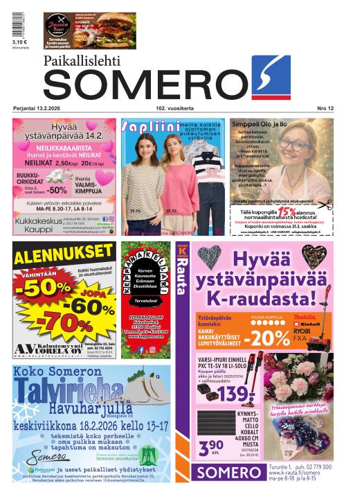 Paikallislehti Somero 13.2.2026