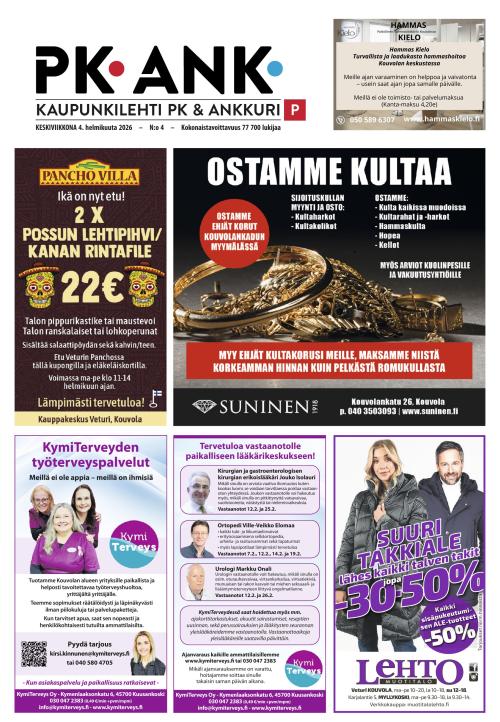Kaupunkilehti Pohjois-Kymenlaakso 4.2.2026