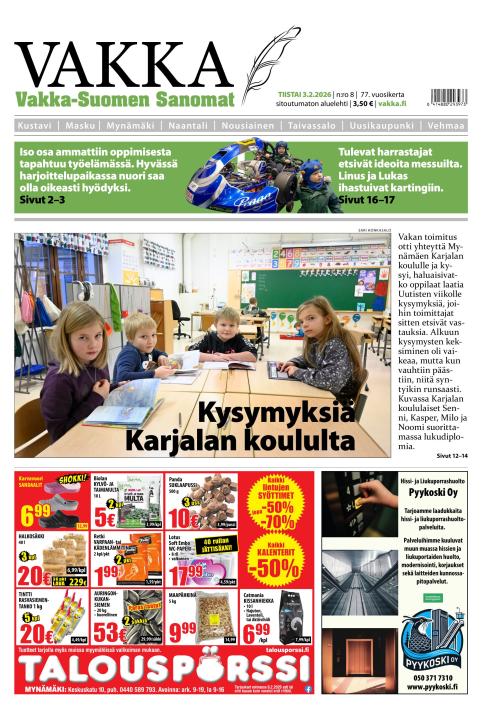 Vakka-Suomen Sanomat 3.2.2026
