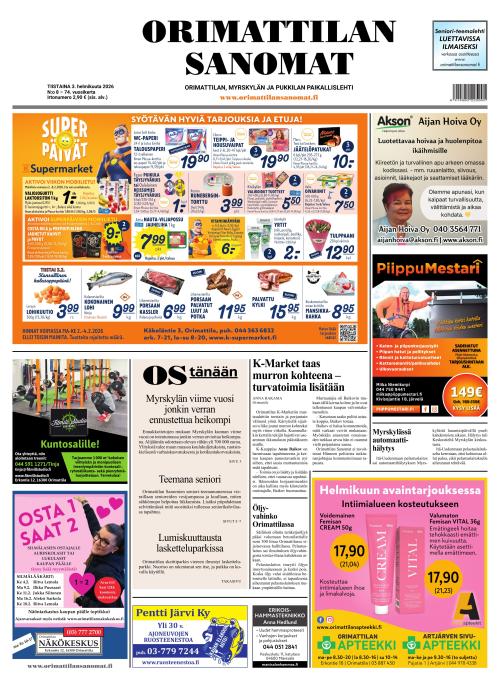 Orimattilan Sanomat 3.2.2026