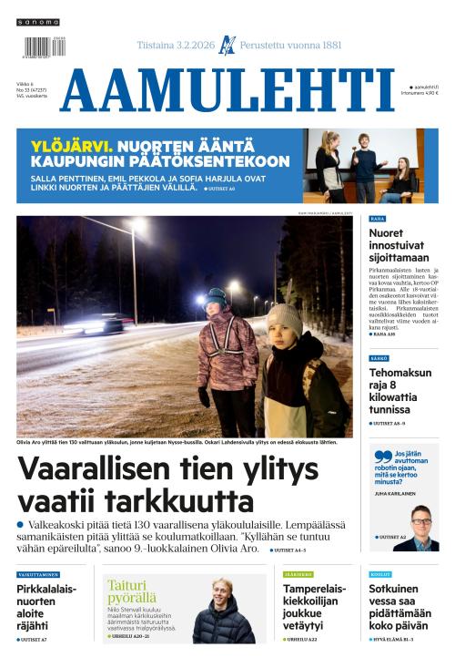 Aamulehti 3.2.2026