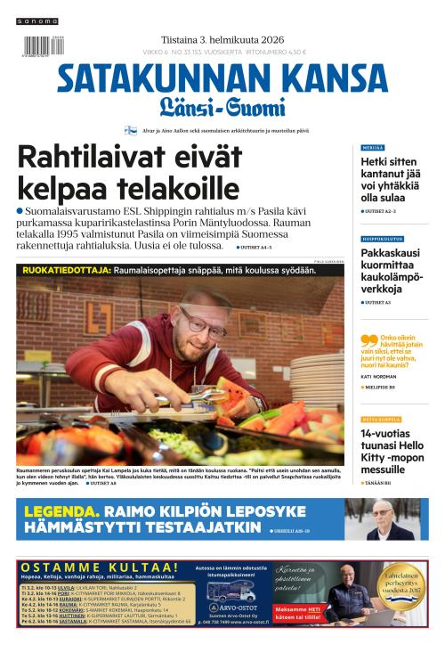 Satakunnan Kansa Länsi-Suomi 3.2.2026
