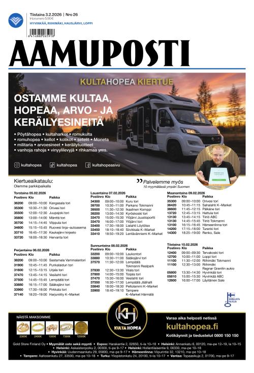 Aamuposti 3.2.2026