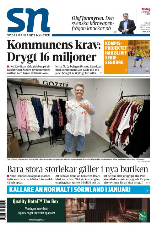 Södermanlands Nyheter 3.2.2026