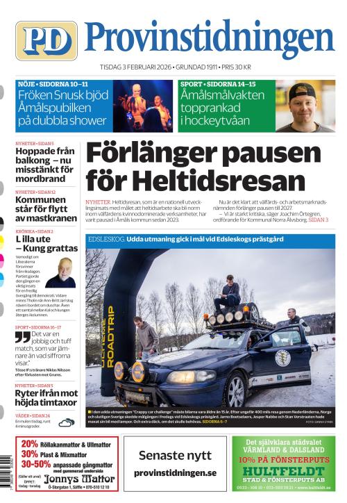Provinstidningen Dalsland 3.2.2026