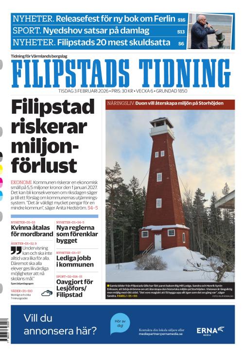 Filipstads Tidning 3.2.2026