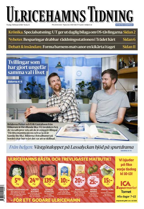 Ulricehamns Tidning 3.2.2026