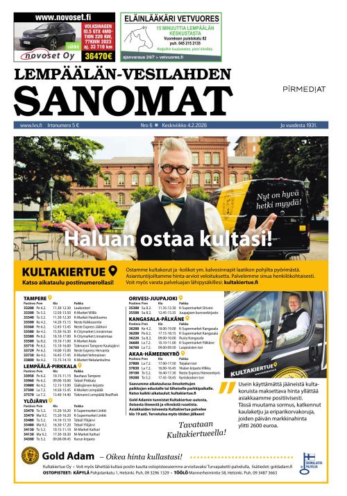 Lempäälän-Vesilahden Sanomat 4.2.2026