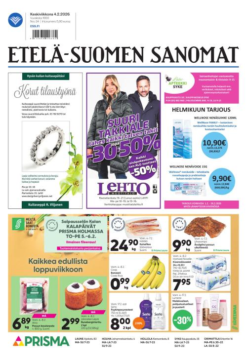 Etelä-Suomen Sanomat 4.2.2026