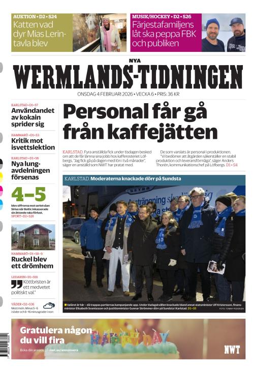 Nya Wermlands-Tidningen 4.2.2026