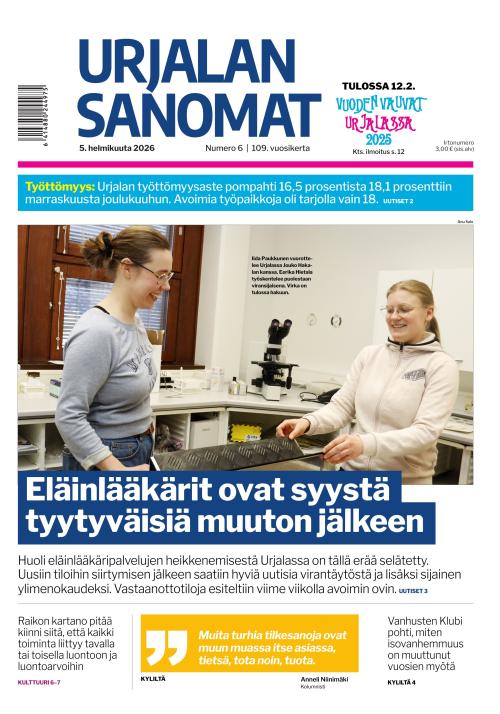 Urjalan Sanomat 5.2.2026