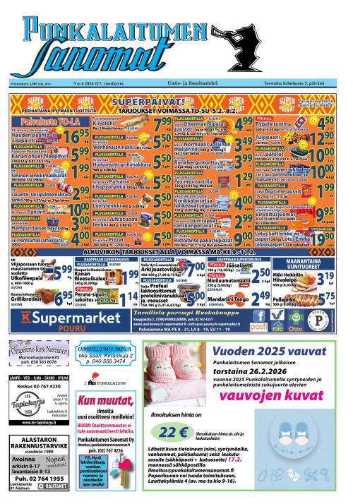 Punkalaitumen Sanomat 5.2.2026