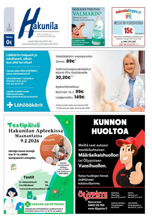 Hakunila-lehti 5.2.2026