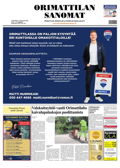 Orimattilan Sanomat 5.2.2026