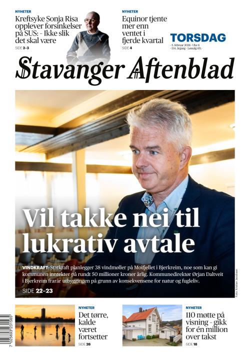 Stavanger Aftenblad 5.2.2026