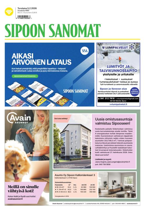 Sipoon Sanomat 5.2.2026