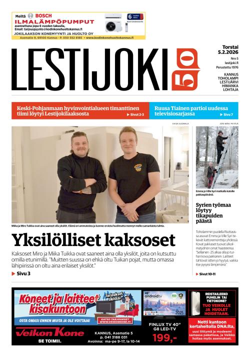 Lestijoki-lehti 5.2.2026