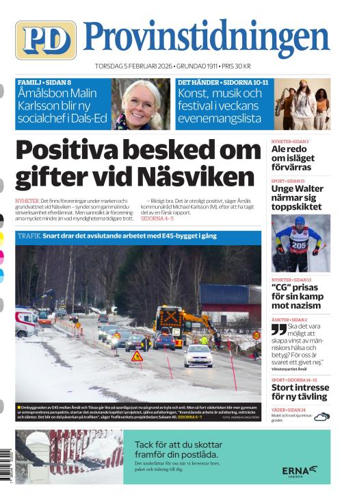 Provinstidningen Dalsland 5.2.2026