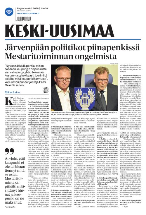 Keski-Uusimaa 6.2.2026