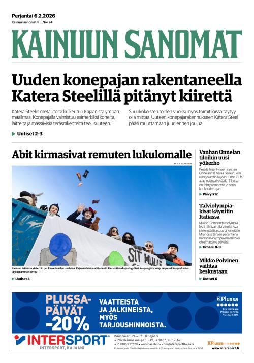 Kainuun Sanomat 6.2.2026