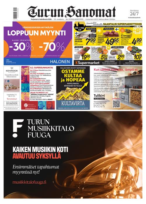 Turun Sanomat 6.2.2026