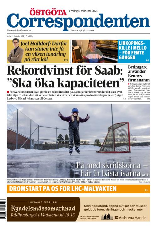 Östgöta Correspondenten 6.2.2026