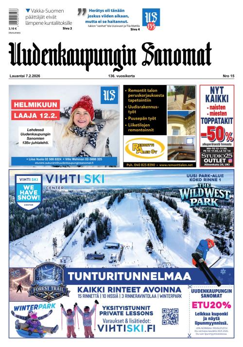 Uudenkaupungin Sanomat 7.2.2026