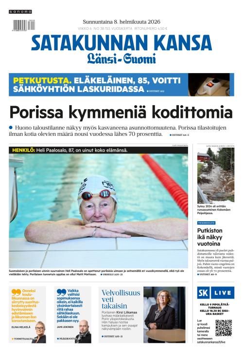 Satakunnan Kansa Länsi-Suomi 8.2.2026
